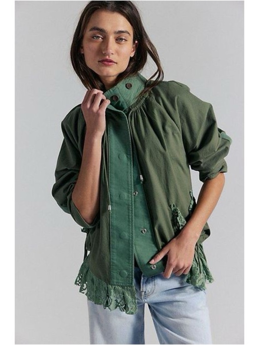 NWT Free People Outset Lace Utility Jacket